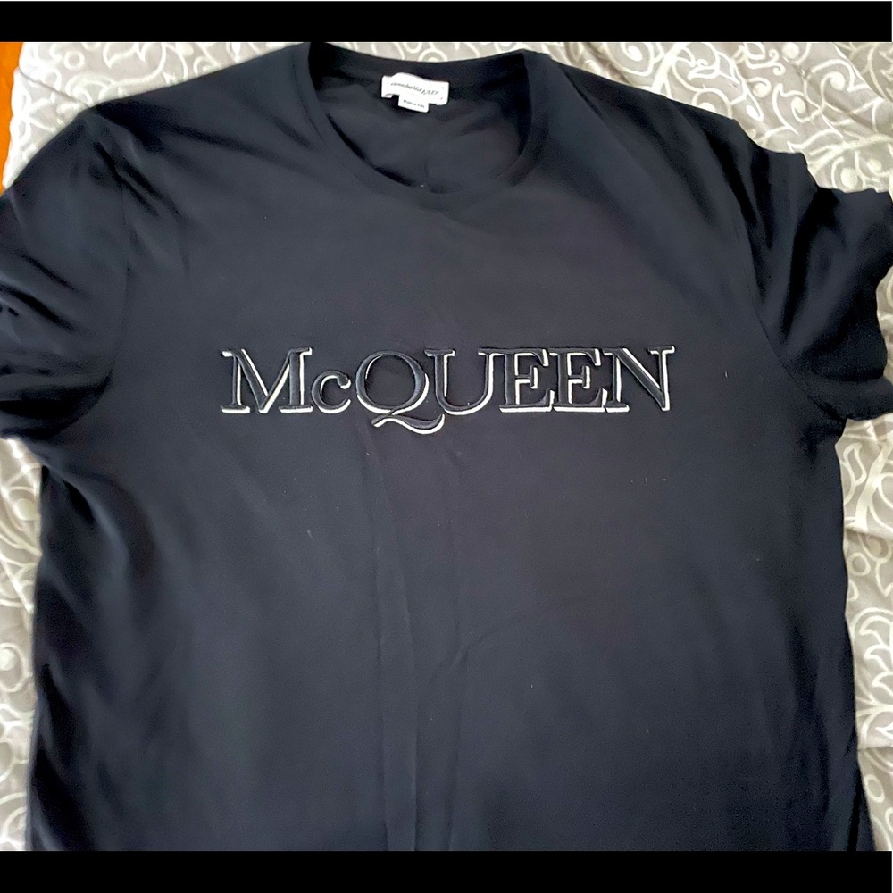 Alexander McQueen Embroidered Logo T-Shirt